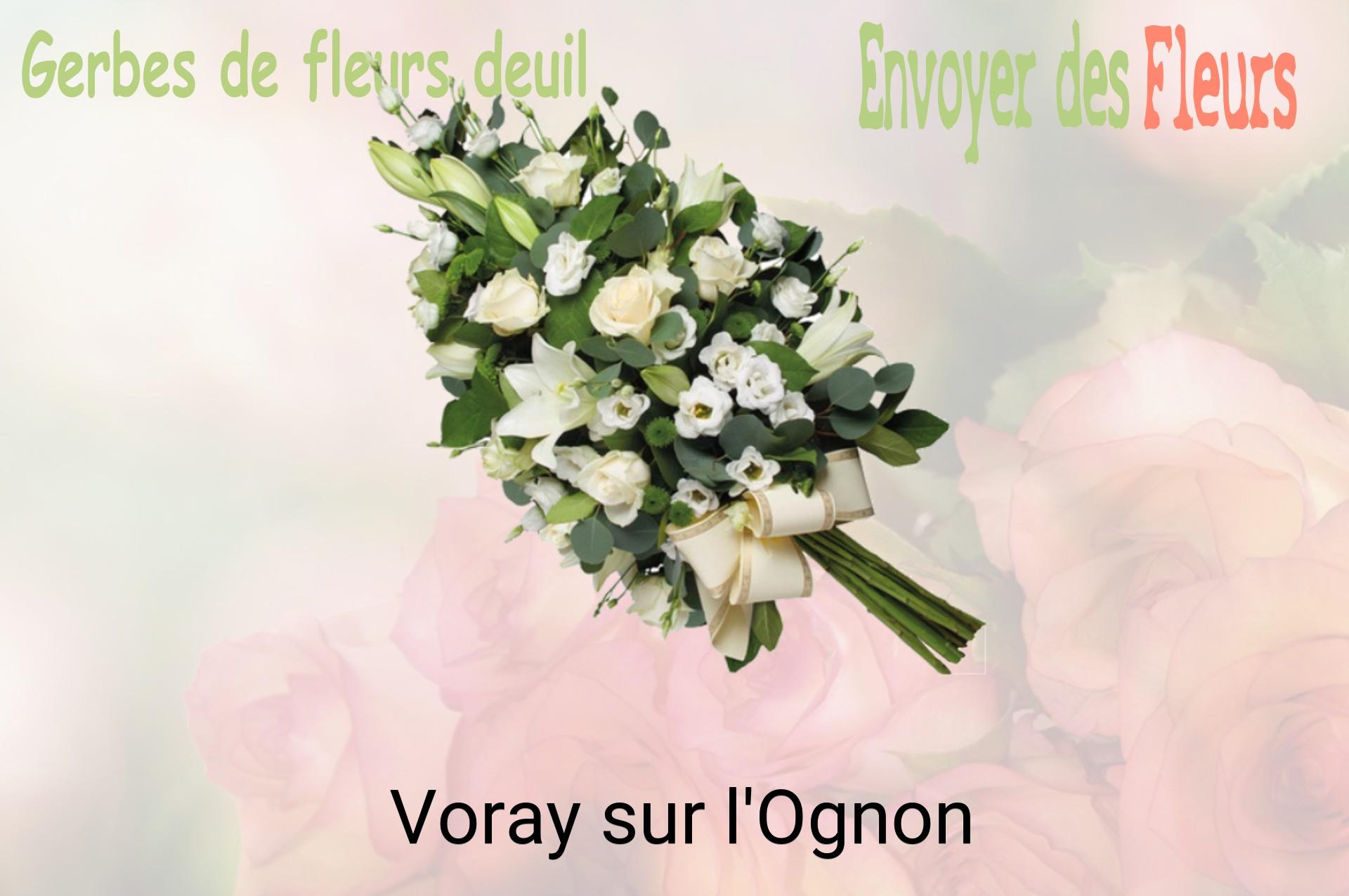 Gerbe de fleurs de deuil livrée à Voray-sur-l'Ognon